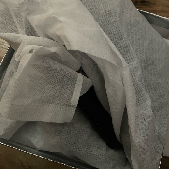 Women's Black Croc-Embossed Knee Boots - Picture 17 of 17